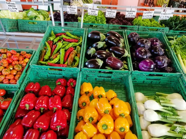 Vendita al dettaglio di frutta e verdura fresche